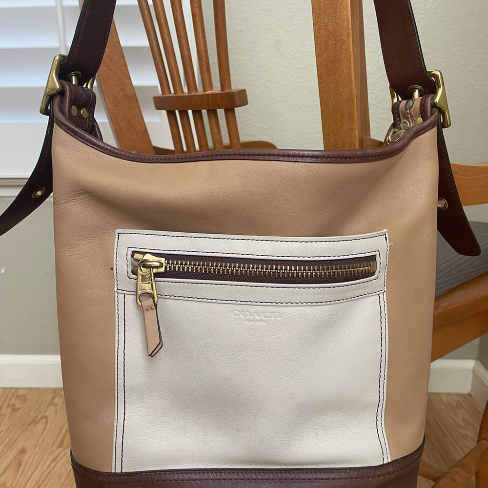 Coach vintage leather bucket purse